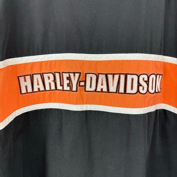 Harley-Davidson Button Up Shirt Mens XXL Motorcycle Racing Embroidered Pocket - Picture 14 of 16